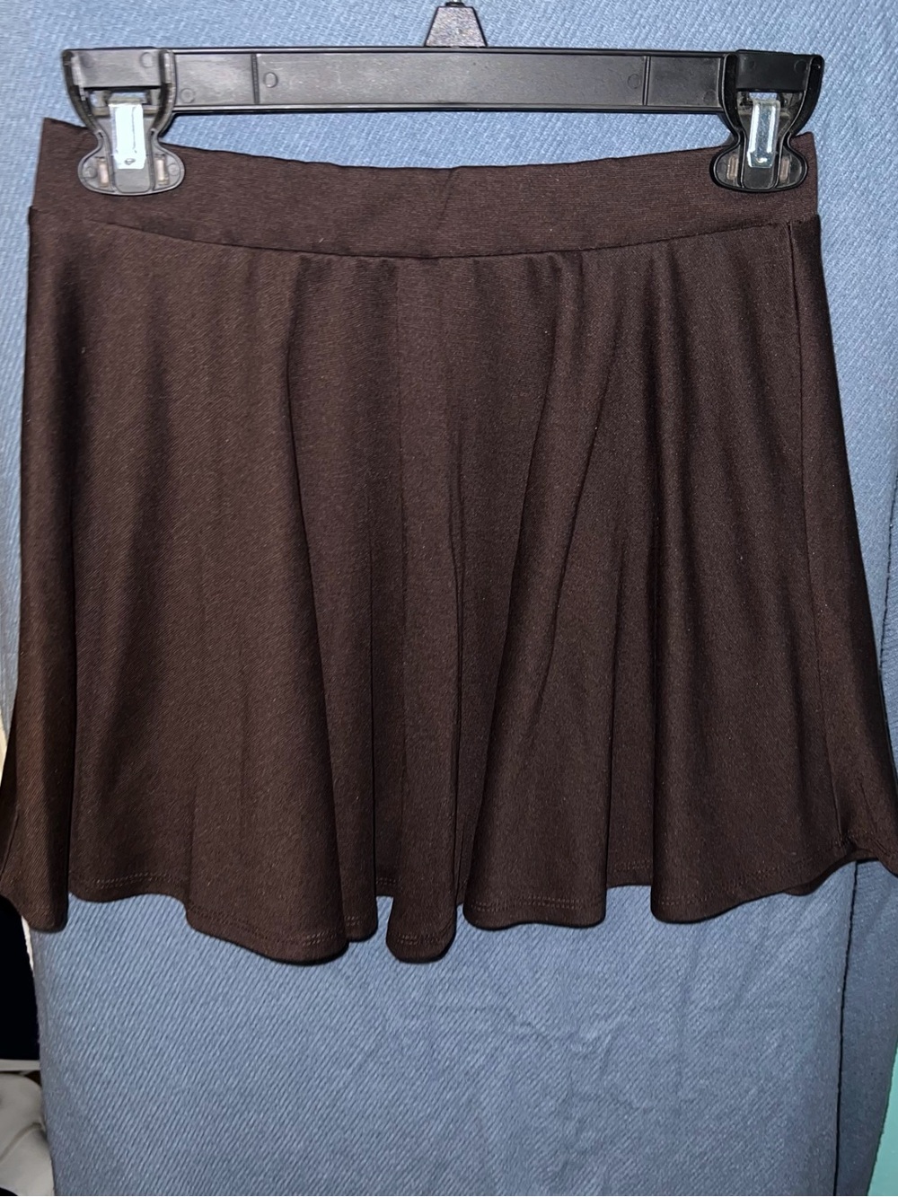 Women’s Brown Flowy Skater Skirt Ambiance Apparel